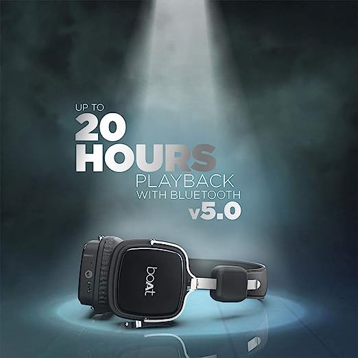 boAt Rockerz 600 Wireless Bluetooth On Ear Headphones with Mic (Black) boAt Rockerz 600 Wireless Bluetooth On Ear Headphones with Mic (Black)
